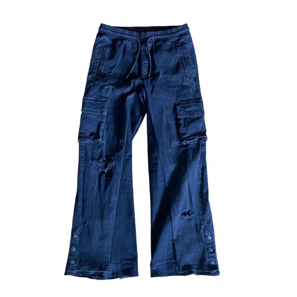 Denim Flared Joggers